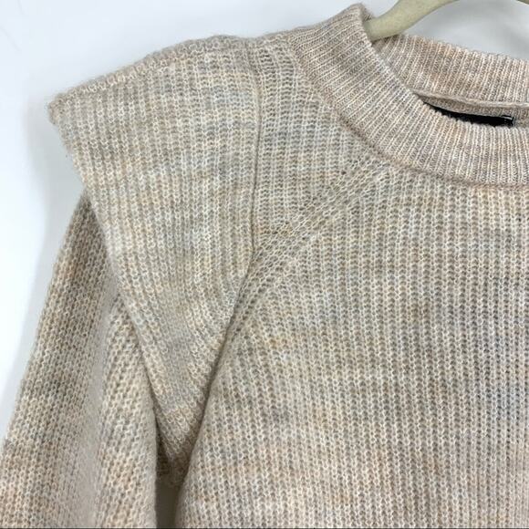 Vero Moda Paddy Birch Balloon Sleeve Sweater Women’s Size XS Knit Pullover Beige - Picture 7 of 10